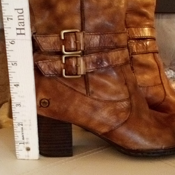 Born women's tall Boot size 7 tan leather - Picture 2 of 7